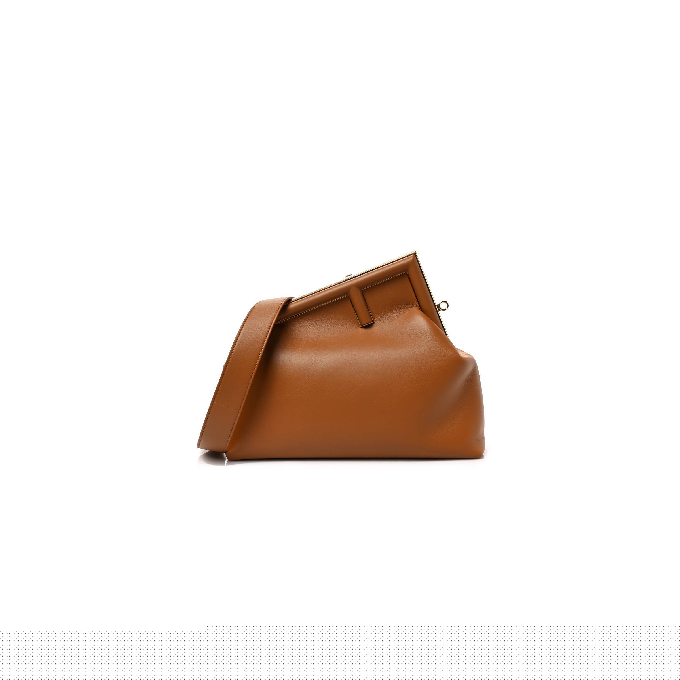 F**di shiny nappa medium F**di first caramello (30*25*10cm)